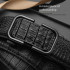 Cartelo Auto‑Lock Black Genuine Leather Belt  MPD10511
